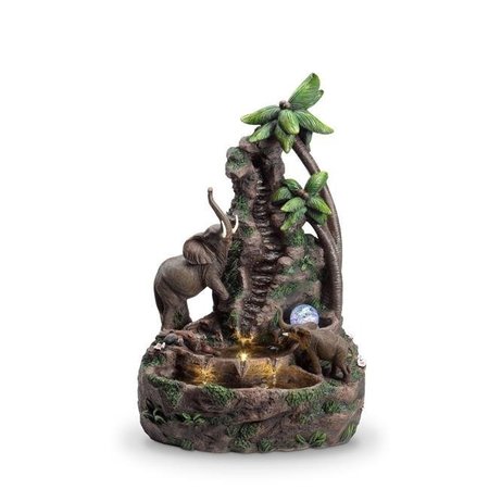 ORE INTERNATIONAL ORE International ORE-1229 24 in. Mother & Baby Elephant Table Fountain ORE-1229